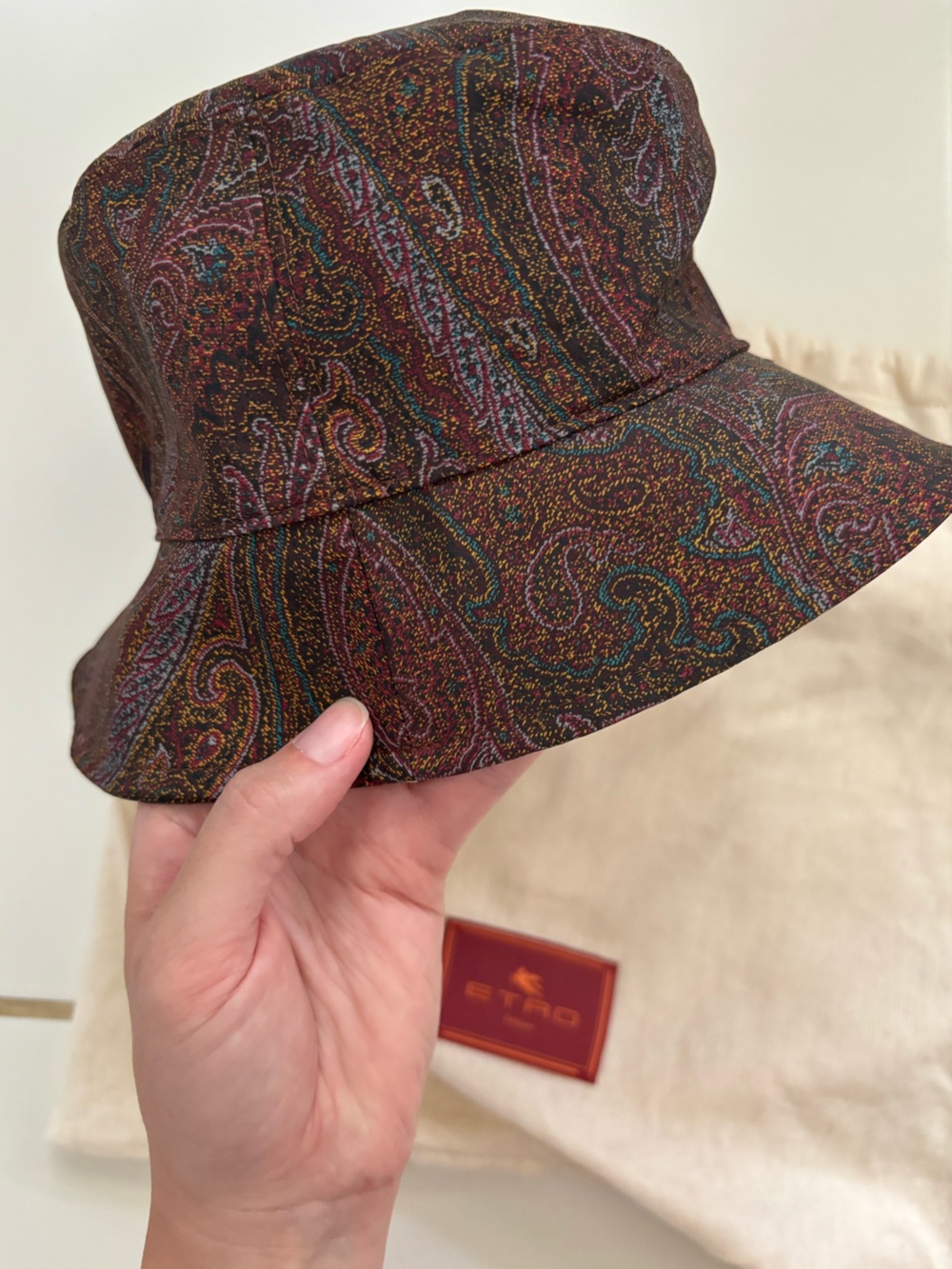 Etro Paisley Print Bucket Hat Size 57 Like New - Picture 6 of 11
